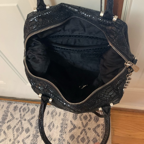 Michael Kors black snake embossed handbag - Picture 2 of 3